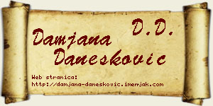 Damjana Danesković vizit kartica